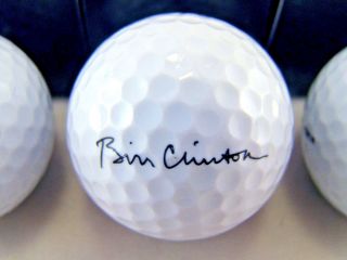 3 Pack President Bill Clinton Presidential Seal White House Golf Balls 3