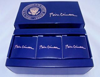 3 Pack President Bill Clinton Presidential Seal White House Golf Balls 4