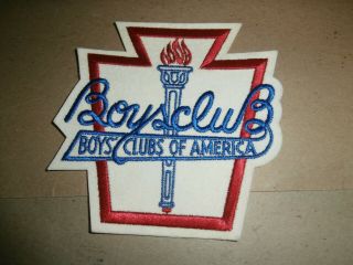 Vintage Boys Club Of America Embroidered Felt Patch Large Size