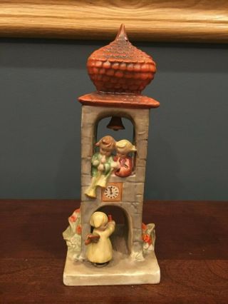 Vintage Goebel Hummel Figurine " Whitsuntide " Angels In Bell Tower 163 Tmk1