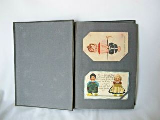Antique Postcard Album Children,  Holiday Early 1900’s 63 Postcards 2