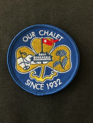 Girl Scouts Girl Guides Wagggs Our Chalet Since 1932 Patch Swiss