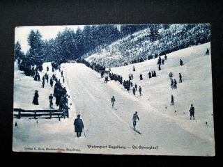 Wintersport Engelberg,  Ski - Sprunglauf - R.  Hess,  Engelberg (c1910)