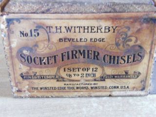 Witherby chisels w/ box 2