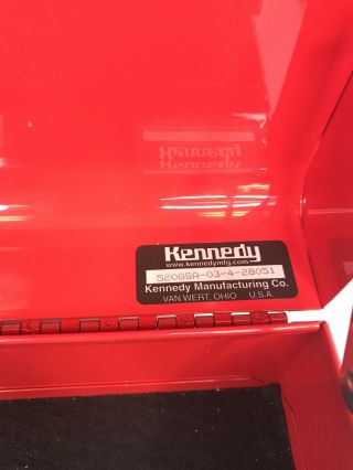 Kennedy Machinist Tool Box Model 520 Locking Red 7 Drawers With Keys 5
