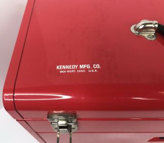 Kennedy Machinist Tool Box Model 520 Locking Red 7 Drawers With Keys 7