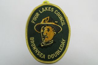 C.  1970 Four Lakes Council,  Baden - Powell Brownsea Boy Scout Patch Wi Wisconsin
