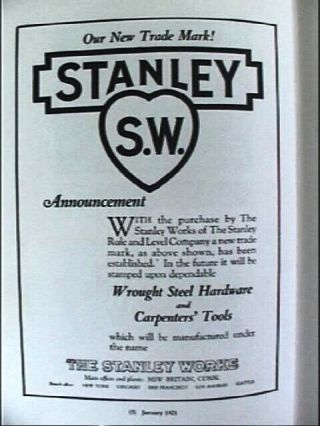 ☆ The Holy Grail - A 1922 Stanley Bailey Sweetheart No.  1 Smooth Plane SW ☆ 12