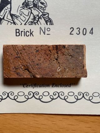 Brick Relic From Abraham Lincoln’s Home In Springfield,  Illinois – Rare
