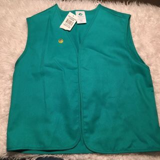 Girl Scout Iniform Vest Size 12 With Pin Green