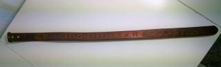 Philmont Scout Ranch Traditional Leather Belt Tan Size 32 1.  5 " Wide