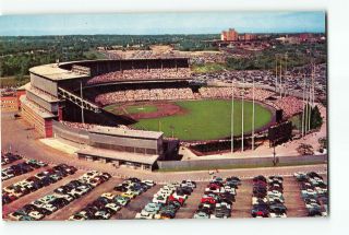Milwaukee Wisconsin Wi Vintage Postcard Milwaukee County Stadium Braves Packers