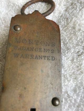 Morton’s Balance No2.  Hanging Scale.  Weighs Up To 24lbs