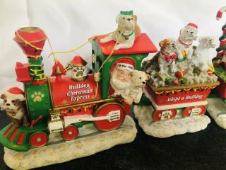 Danbury Bulldog Christmas Express Train.  Retired and Very Hard To Find 8