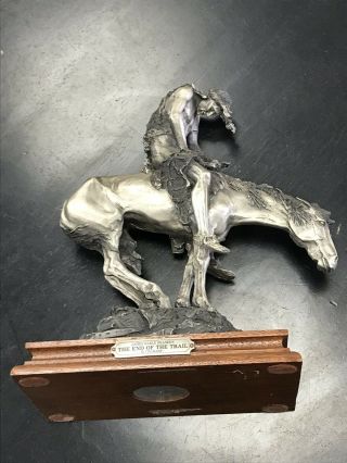 Chilmark Pewter James Earl Fraser The End of the Trail Sculpture 486/9500 7