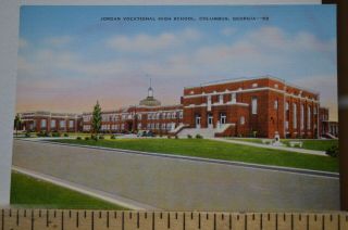 C 1940 Jordan Vocational High School - Columbus Georgia Postcard