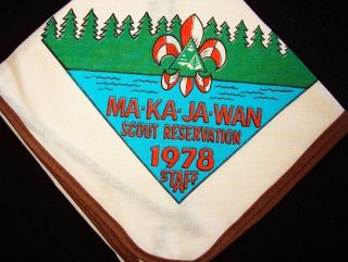 Boy Scout Ma Ka Ja Wan 1978 Staff N/c N.  E.  Illinois Cncl