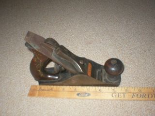 Early Old Stanley No 2 Smoothing Plane Pat Apli 9 92