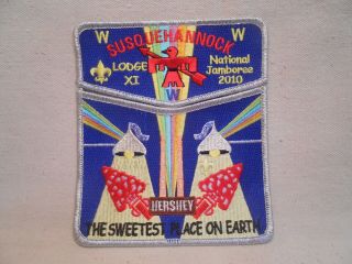 Susquehannock Lodge Xi: 2010 National Jamboree Pocket Patch Set (hershey Kisses)