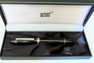 Montblanc Meisterstuck 149 Black & Gold Diplomat Fountain Pen 14k F West Germany
