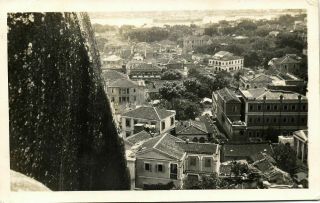 China,  Amoy Xiamen,  Partial View (1931) Rppc Postcard