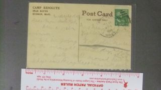 Boy Scout Camp Resolute Postcard Massachusetts 0137II 2