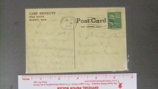 Boy Scout Camp Resolute Postcard Massachusetts 0131II 2