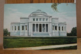 C 1910 Blackstone Library - Bronford Connecticut Postcard