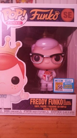 Funko Fundays 2019 Freddy Funko As Colonel Sanders Kfc W/ Protector Le Xx/450