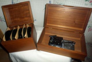 Vintage Thorens Switzerland Music Box With 31 Discs