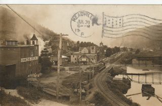 Rppc Real Photo Pc Galeton Pa Schwarzenbach Brewing Co 1912 Exc Cond