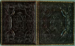 1/2 Plate Daguerreotype by J.  Gurney Of Brother And Sister 4