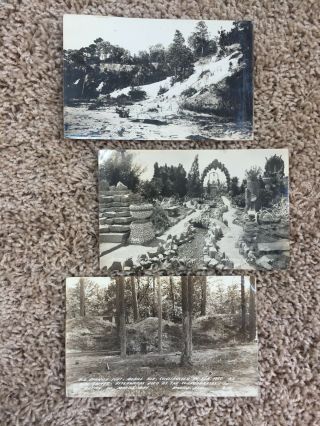 Mobile Alabama Postcards Set Of 3 C1907 Real Photo Rppc Very Scarce Great Images