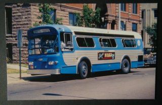 Vintage Postcard Flxible 30 Footer Mta 2 Bus Transit Marquette Michigan 1983