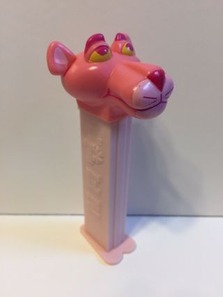 Rare Pink Panther Pez Only Made In Europe Hungary Pink Stem Eyes Half Closed