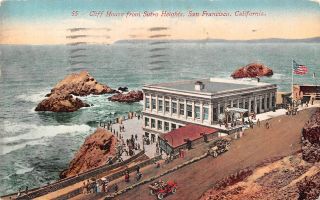 C22 - 3069,  Cliff House Sutro Heights,  San Francisco Ca.  Postcard.