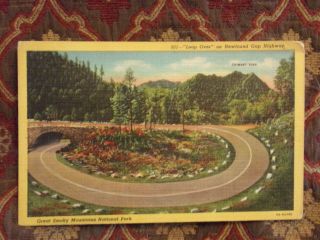 Vintage Postcard Loop Over,  Great Smoky Mountains National Park,  Tenn.