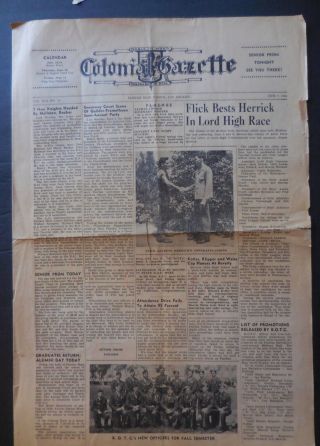 Faixfax High School Los Angeles " Colonial Gazette " Newspaper June 7,  1946