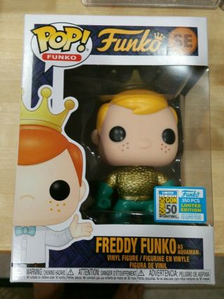 Funko Freaky Tiki Fundays 2019 Pop Freddy Funko As Aquaman Le350 Sdcc 2019