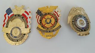 Three 2005 Inauguration Badges President George W.  Bush
