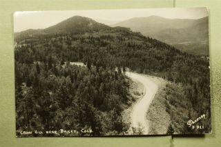 Dr Who 1949 Bailey Colorado Crow Hill Postcard Rppc Prexie E25792