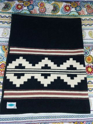 Navajo Textiles Mills Inc Pure Wool Blanket 78 x 62 Southwestern Reversible USA 2