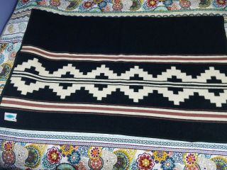 Navajo Textiles Mills Inc Pure Wool Blanket 78 x 62 Southwestern Reversible USA 6