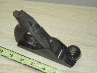 Old Stanley 1 smooth plane solid collectible tool example sweet heart era 2