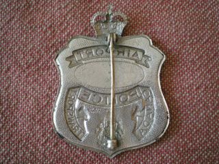 Obsolete Vintage Airport Police Canada Transport Badge by Scully of Montreal 2