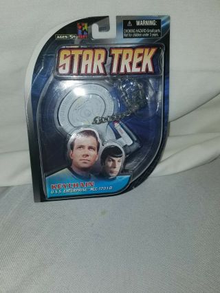 Star Trek U.  S.  S.  Enterprise Ncc - 1701 - D Keychain By Basic Fun