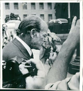 1973 Press Photo Crime Frederick Larue John Mitchell Watergate Coverup 8x8