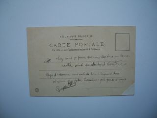 Antique Postcard by Alphonse Mucha « La Dame» Ref.  Bowers & Martin p.  35 2