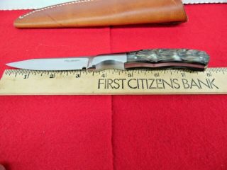 Custom Fixed Blade & Sheath Ron Gaston Woodruff Sc Knife