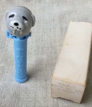 Rare Walrus Totem Candy Dispenser With Box - Pez Like